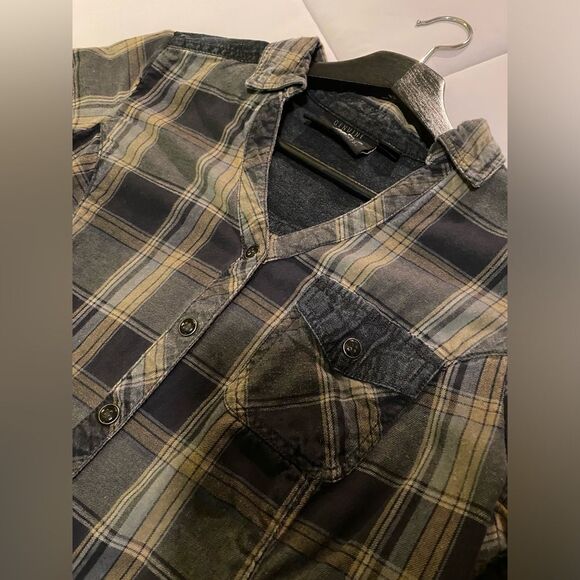 Harley Davidson Sz S women's snap front shirt, Biker Moto Bikercore Motorcycle - Picture 6 of 11